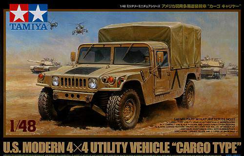 Tamiya 1:48 U.S. Modern 4x4 Cargo Truck harcjármű makett