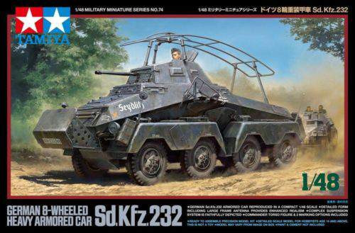 Tamiya 1:48 Sd.Kfz. 232 harcjármű makett