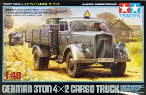 Tamiya 1:48 German 3t 4x2 Cargo Truck harcjármű makett