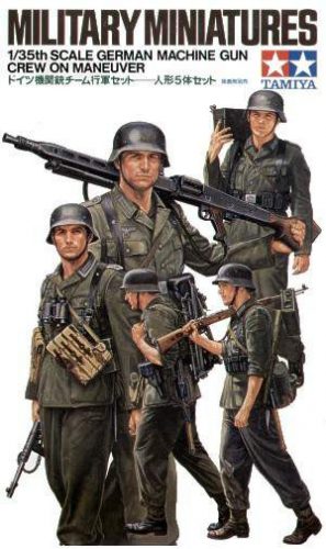 Tamiya 1:35 German Machine Gun Crew on maneuver (WWII) figura makett