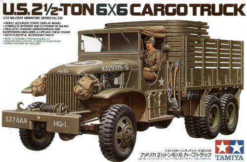 Tamiya 1:35 U.S. Type 353 6x6 2.5ton truck harcjármű makett