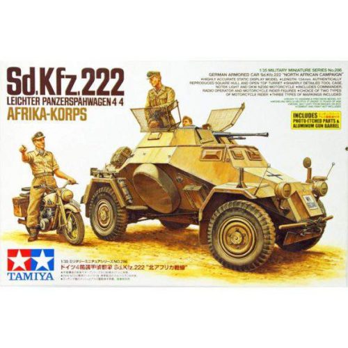 Tamiya 1:35 Sd.Kfz.222 North Africa harcjármű makett