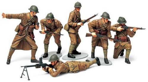 Tamiya 1:35 French Infantry (WWII) figura makett