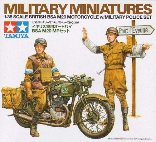 Tamiya TA35316 1:35 British BSA M20 Motorcycle w/Military Police