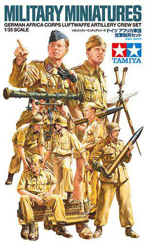 Tamiya 1:35 German DAK/Afrika Korps Luftwaffe Artillery crew set