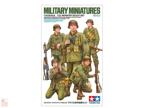 Tamiya TA35379 1:35 U.S. Infantry Scout Set, model kit