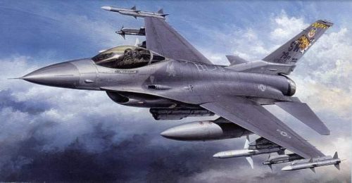 Tamiya 1:32 FIGHTING FALCON F-16C repülő makett