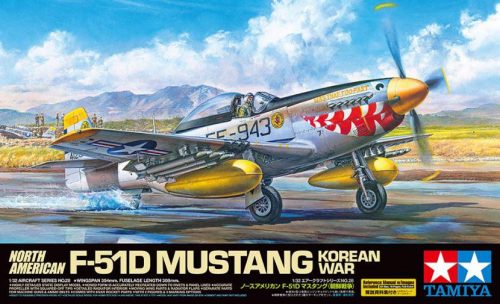 Tamiya 1:32 F-51D Mustang Korean War repülő makett