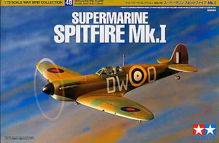 Tamiya 1:72 SUPERMARINE SPITFIRE MKI repülő makett