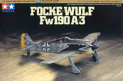 Tamiya 1:72 FOCKE WULF 190-A3 repülő makett