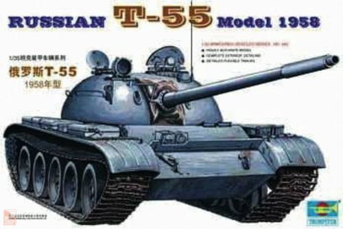 Trumpeter 1:35 Russischer Panzer T-55A von 1958