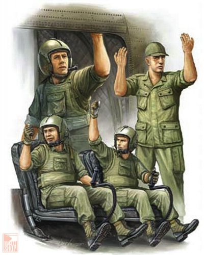 Trumpeter 1:35 US Army CH-47 Crew in Vietnam