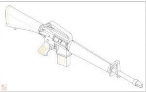 Trumpeter 1:35 AR15/M16/M4 FAMILY-M16A1 (6 units)