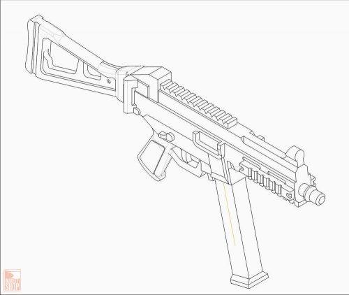 Trumpeter 1:35 German Firearms Selection-UMP.45 (4guns)