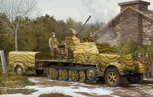 Trumpeter 1:35 German 3,7cm Flak 43 auf Selbstfahrlafette Sd.Kfz. 7/2