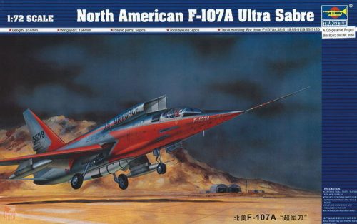 Trumpeter 1:72 North American F-107 A Ultra Sabre