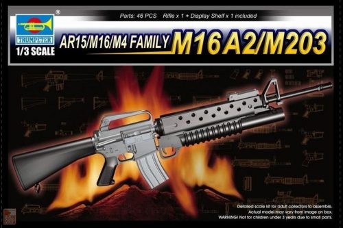 Trumpeter 1:3 AR15/M16/M4 FAMILY-M16A2/M203