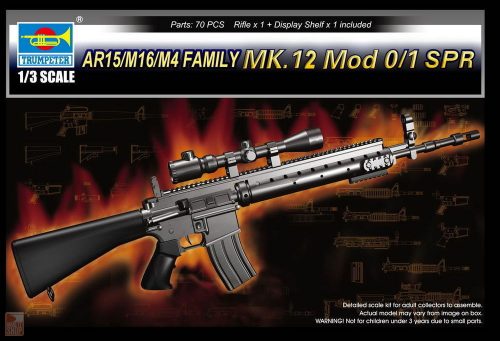 Trumpeter 1:3 AR15/M16/M4 FAMILY-MK.12 Mod o/1 SPR