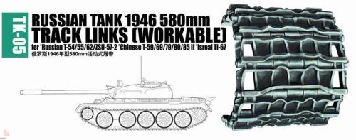 Trumpeter 1:35 Russian tank 1946 580mm for Russian T-54/55/62/ZSU-57-2, Chinese T-59/69/79/80/85II