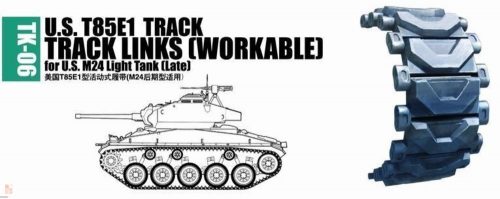 Trumpeter 1:35 U.S. T85E1 track for M24 light tank (late)