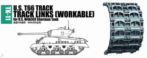 Trumpeter 1:35 U.S. T66 track for M4A3E8 Sherman tank