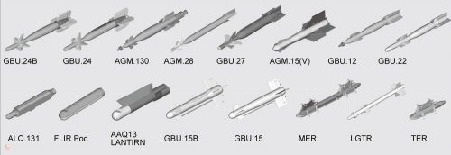 Trumpeter 1:32 US aircraft weapons - Guided Bombs