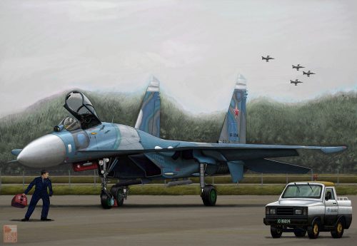 Trumpeter 1:144 Russian SU-27 Flanker B