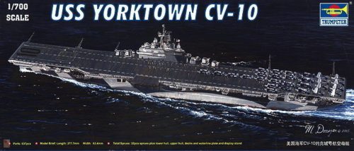 Trumpeter 1:700 Flugzeugträger USS Yorktown CV-10