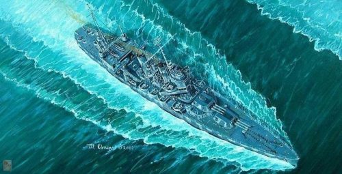 Trumpeter 1:700 USS Vincennes CA-44