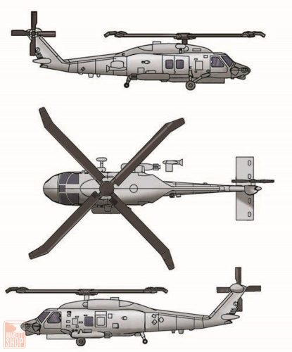 Trumpeter 1:350 SH-60K Sea Hawk (6 aircraft)