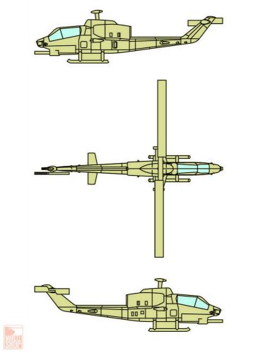 Trumpeter 1:350 AH-1W SuperCobra (12 aircraft)