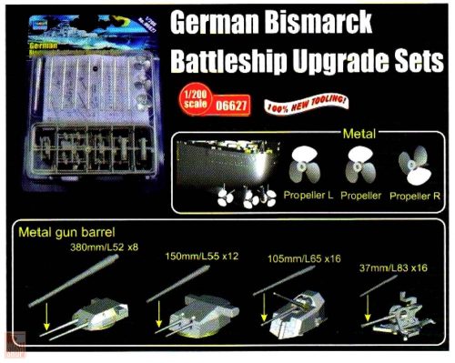 Trumpeter 1:200 German Bismarck Battleship Upgrade Sets