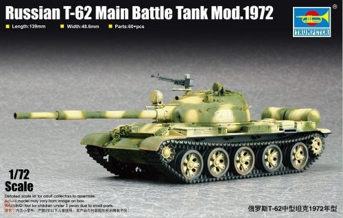 Trumpeter 1:72 Russian T-62 Main Battle Tank Mod.1972