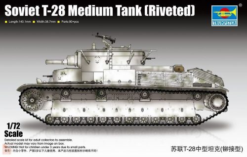 Trumpeter 1:72 Soviet T-28 Medium Tank (Riveted)