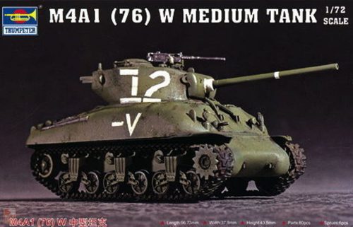 Trumpeter 1:72 M4A1 (76) W Tank