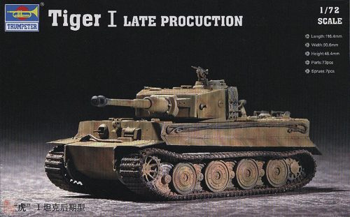 Trumpeter 1:72 Tiger 1 Tank (Late)