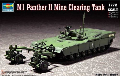 Trumpeter 1:72 M1 Panther II Mine clearing Tank