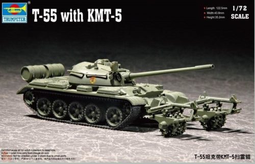 Trumpeter 1:72 T-55 with KMT-5