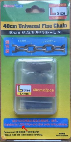 Master Tools  40CM Universal Fine Chain L Size 1.4mmX2.3mm