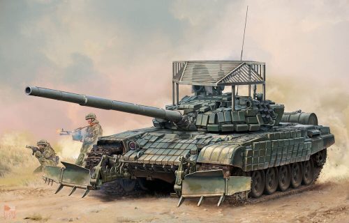 Trumpeter 1:35 Russian T-72B1 with KTM-6 & Grating Armour