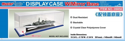 Master Tools  Display Case w/Mirror Base 501x149x146mm WxL