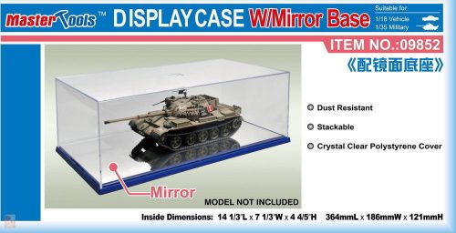 Master Tools  Display Case w/Mirror Base 364x186x121mm WxL