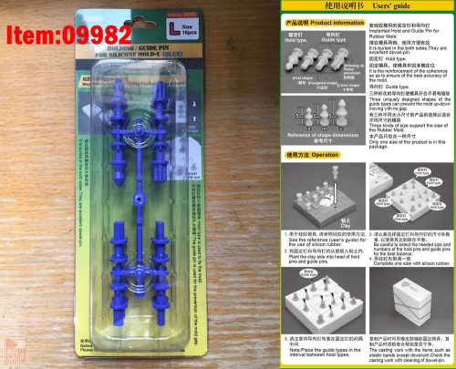 Master Tools  Holding/Guide pin for silicone mould-L (Blue)