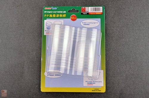 Master Tools  PP Paint Cup with Lid----  M-size 42cc X 10pcs