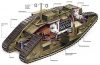 Meng Model 1:35 British Heavy Tank Mk. V Male