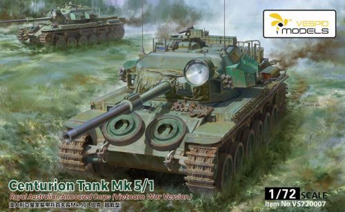 Vespid Models VS720007 1:72 Centurion TankMk5/1 Royal Australian Armoured Corps (Vietnam War Version)