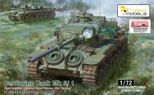 Vespid Models VS720007S 1:72 Centurion Tank Mk5/1 Royal Australian Armoured Corps (Vietnam War Version)