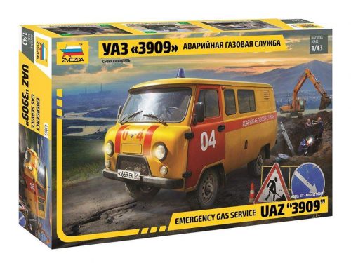 Zvezda 1:43 UAZ 3909 Gas service car