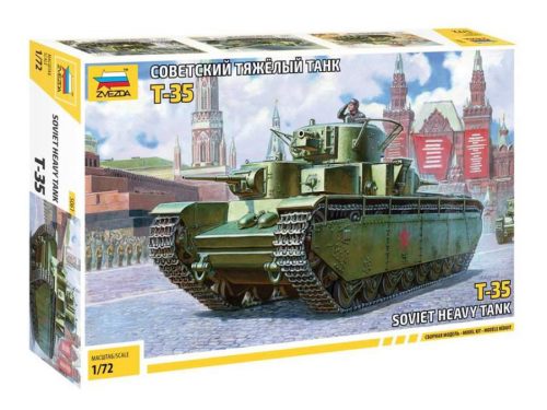 Zvezda 1:72 Soviet heavy tank T-35 harcjármű makett