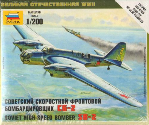 Zvezda 1:200 Soviet Bomber SB-2